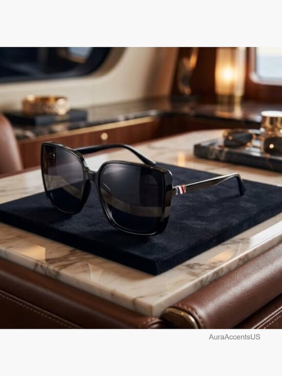 Oversized Square Sunglasses UV400 Protection Trendy Eyewear main image 4
